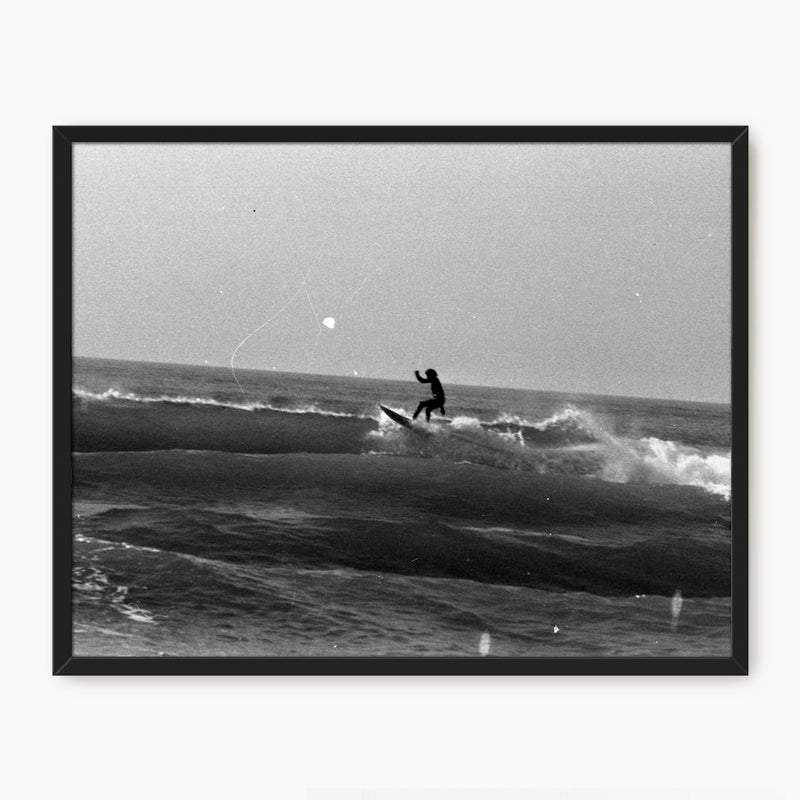 Black and White Surf Photo - Sage and Rose Prints