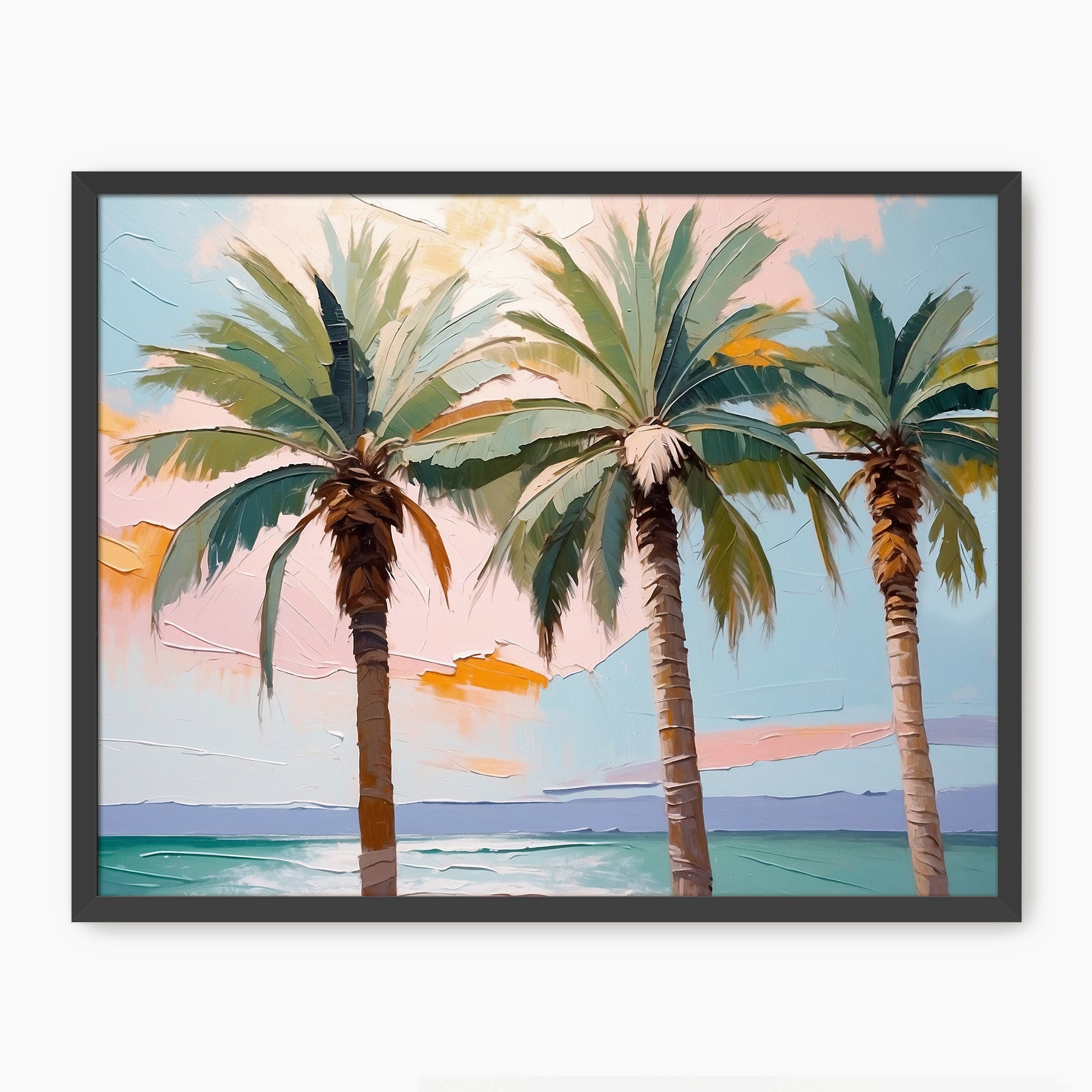 Society6 ケース Palm Tree and Blue Sky Aloha Palm Trees and Blue Sky – Sage and Rose Prints