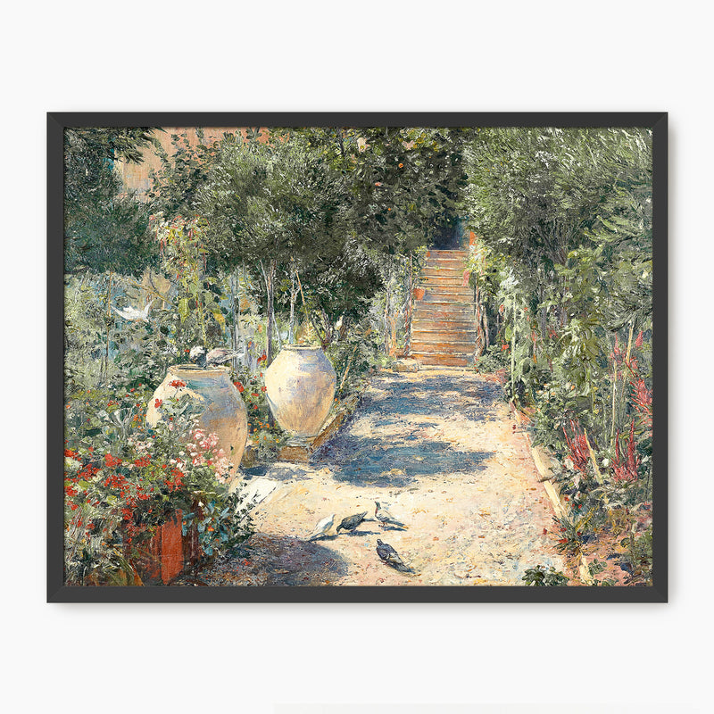 Cottage Garden in Bloom Print - Sage and Rose Prints