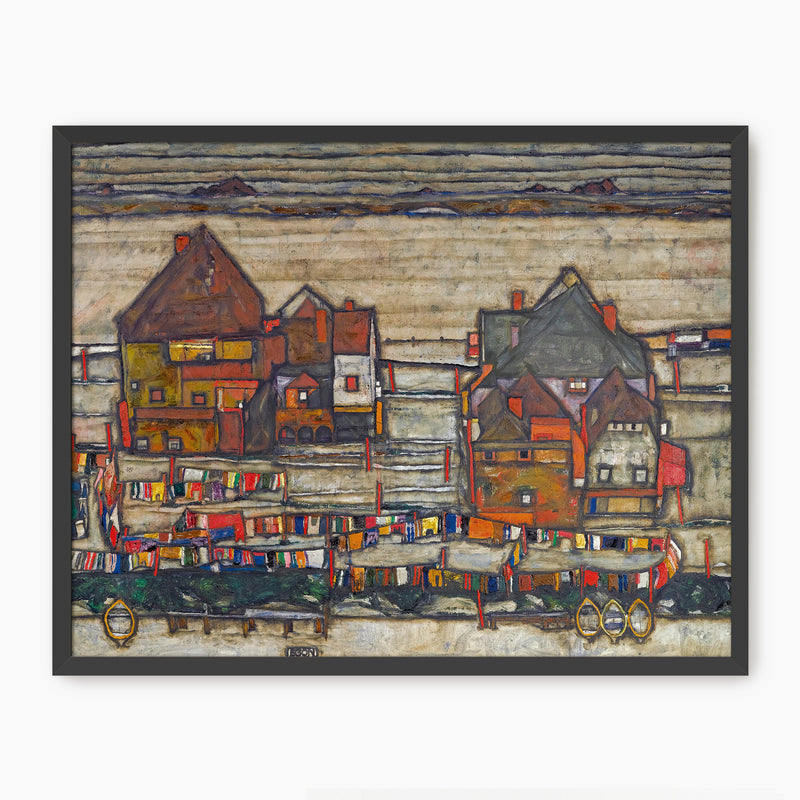 Geometric Grid Urban Landscape - Sage and Rose Prints