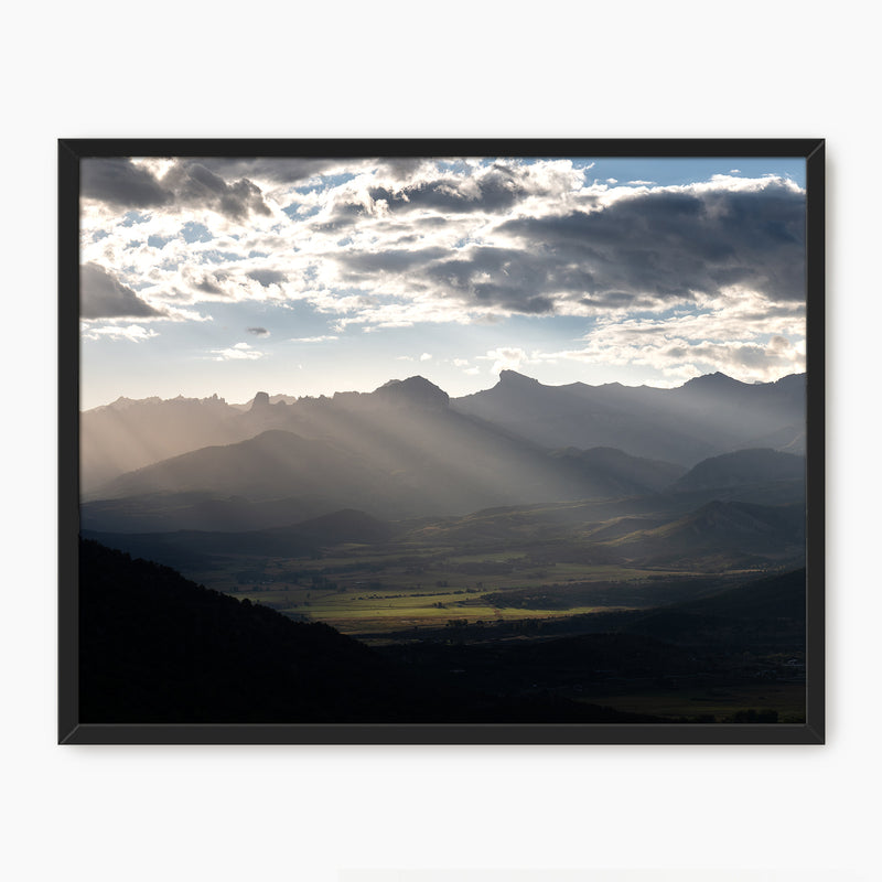 Rays Over the Rockies Photography - Sage and Rose Prints