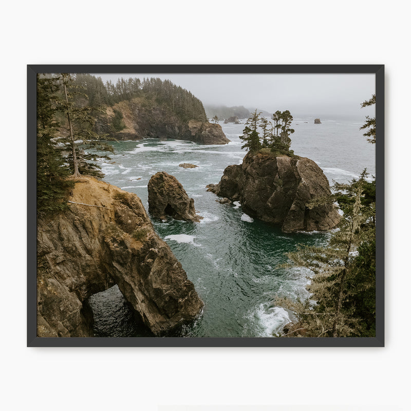 The Corridor Pacific Coast Cliffs Photo - Sage and Rose Prints