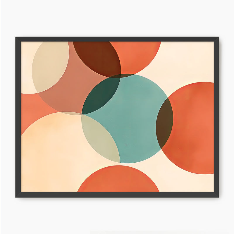 Vibrant Mid Century Print - Sage and Rose Prints