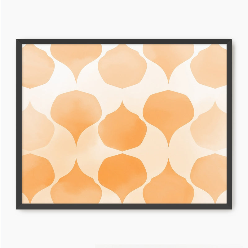 Soft Wash Orange Pattern - Sage and Rose Prints