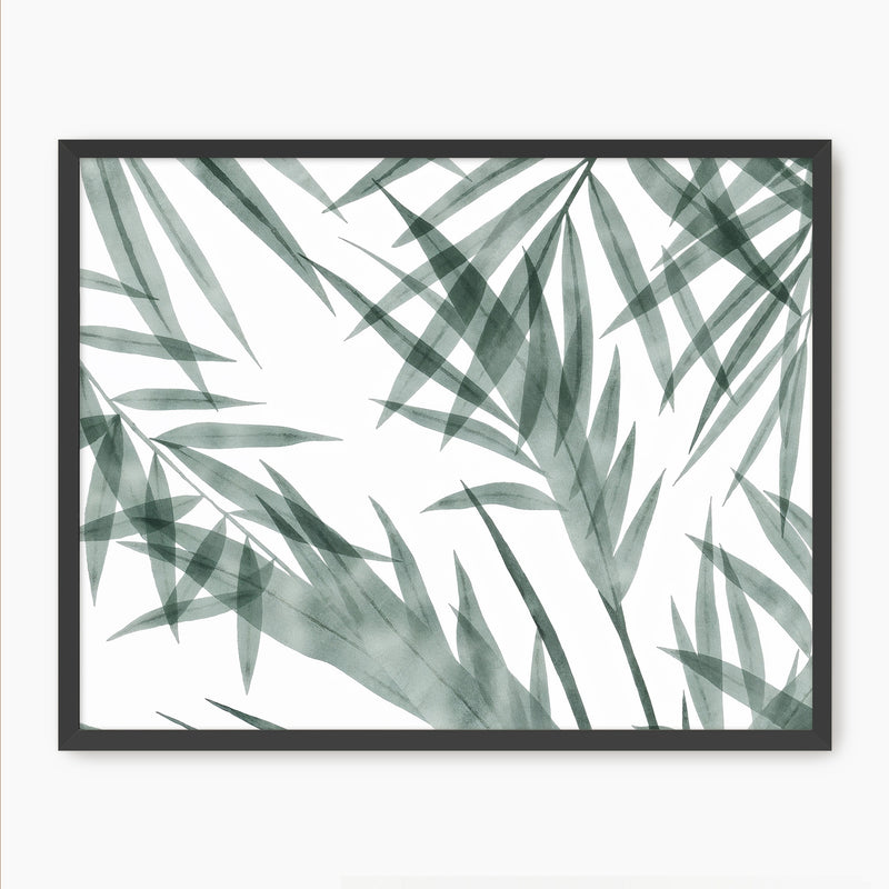 Palm Watercolor Print - Sage and Rose Prints