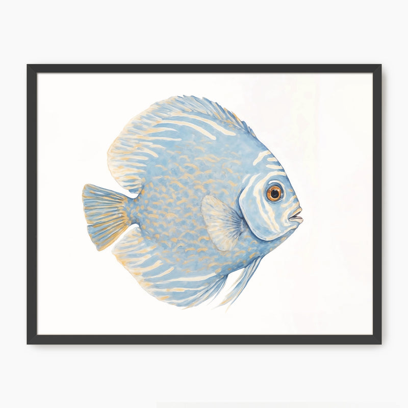 Light Blue Tropical Fish Print - Sage and Rose Prints