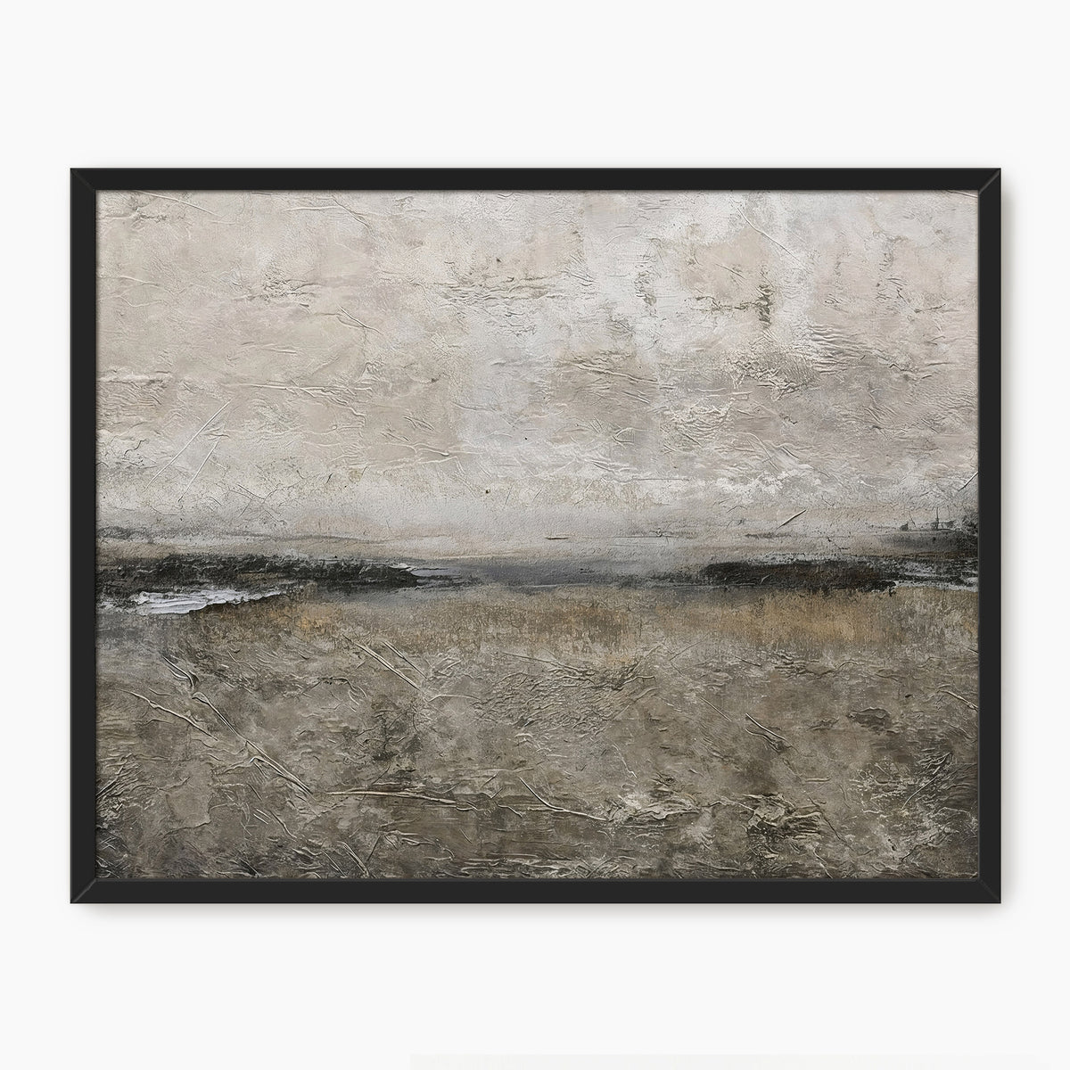 AK-51 Textured Grey Modern Minimalist Abstract Art Print - Sage and Rose Prints