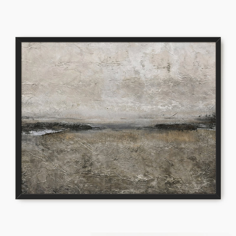 AK-51 Textured Grey Modern Minimalist Abstract Art Print - Sage and Rose Prints