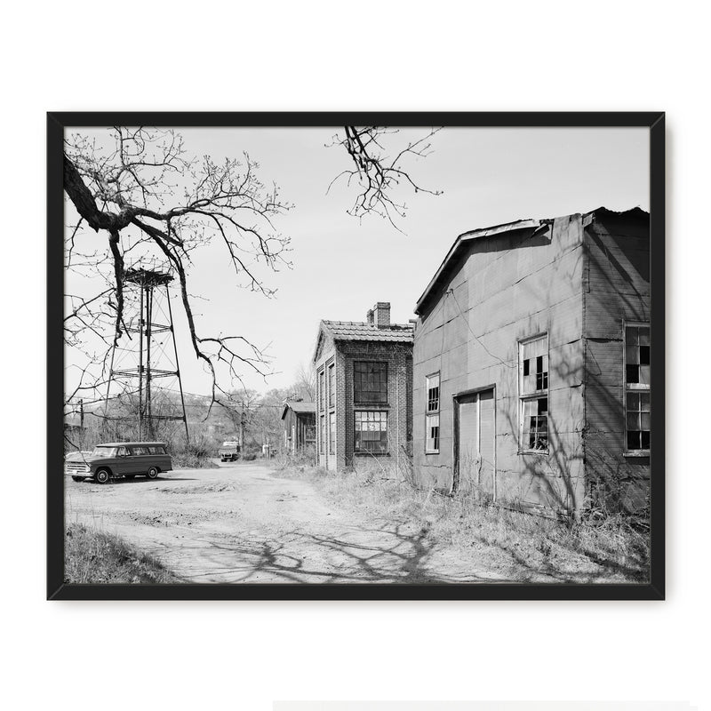 Historic Warehouse & Vintage Car Photo - Sage and Rose Prints