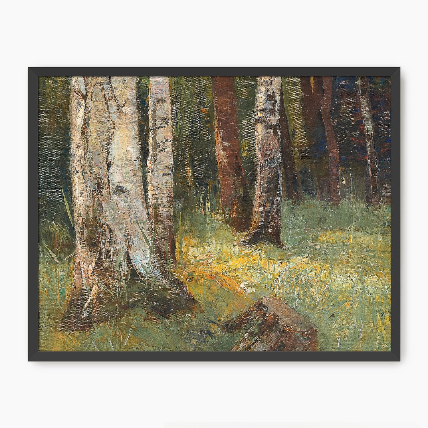 Sage Green Forest - Sage and Rose Prints