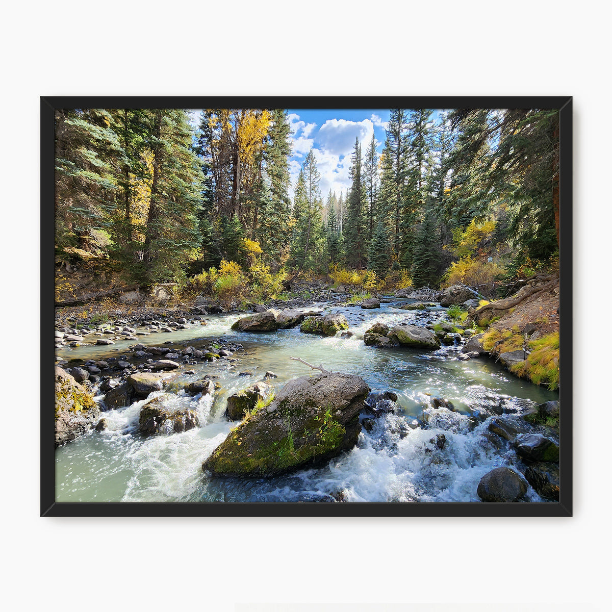 Vibrant Mountain River Photography