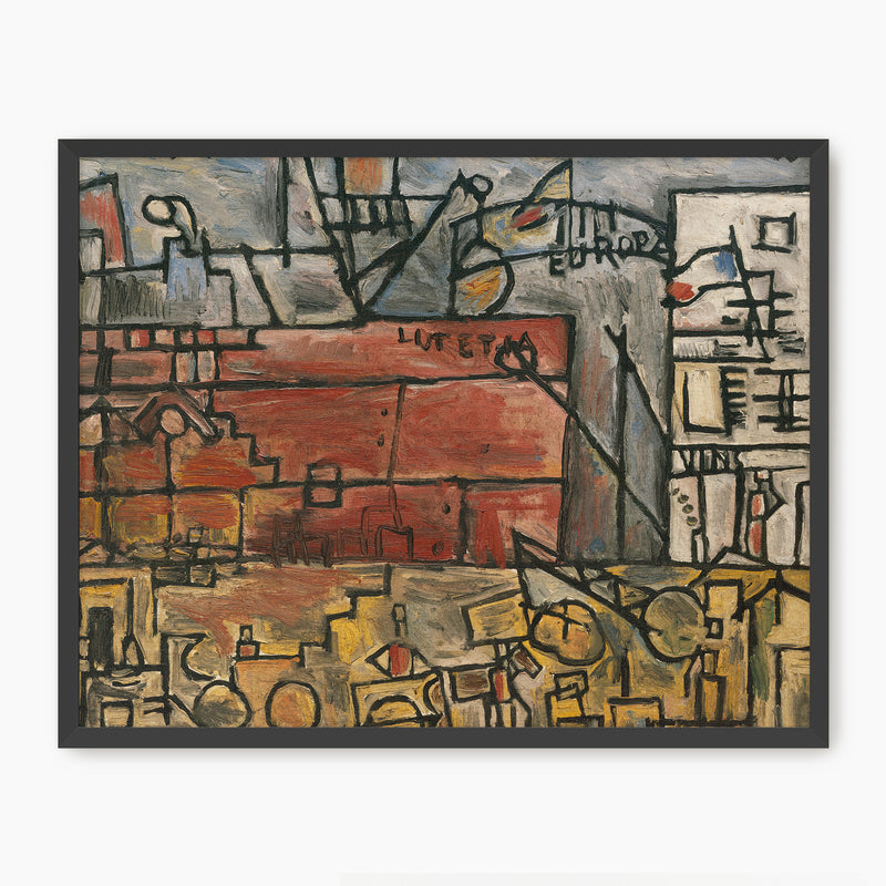 Abstract Geometric City Print - Sage and Rose Prints