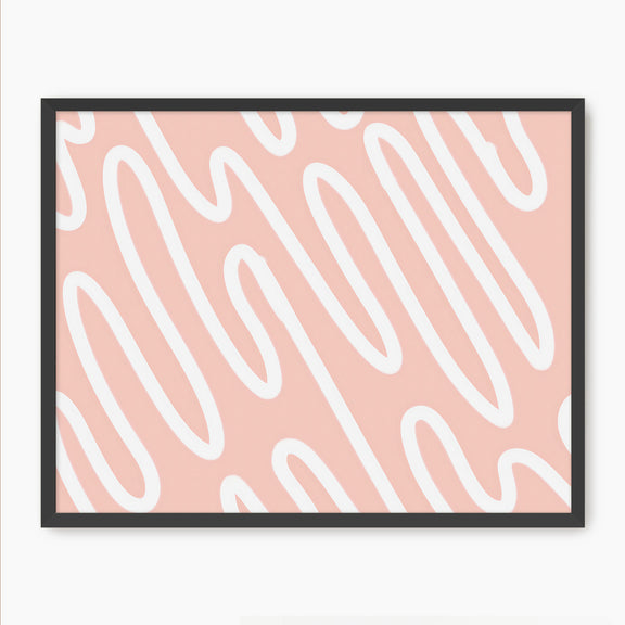 Pink Organic Line Art - Sage and Rose Prints