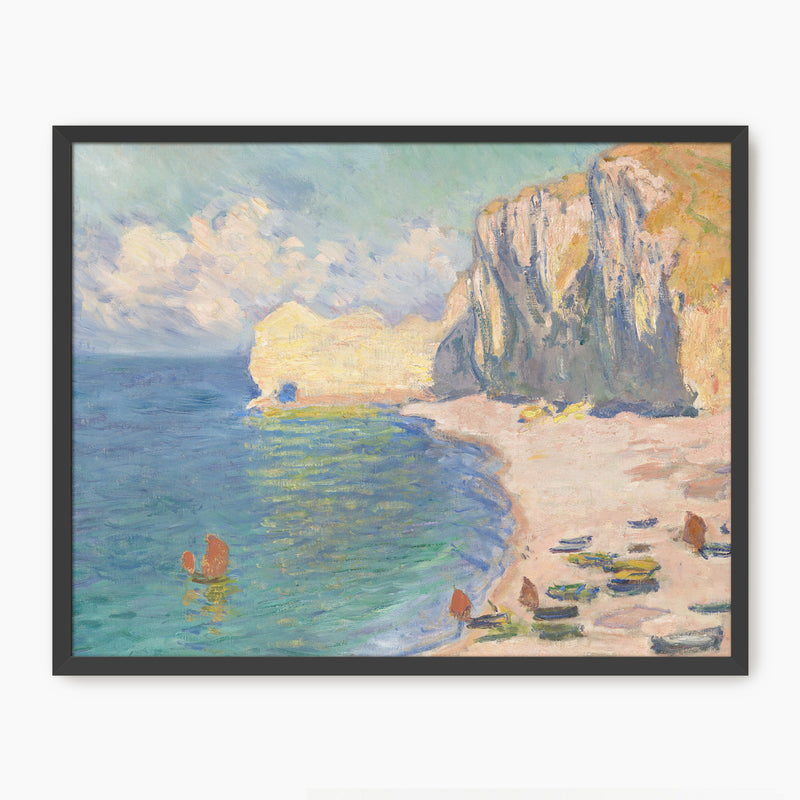 Impressionist Coastline and Cliffs - Sage and Rose Prints