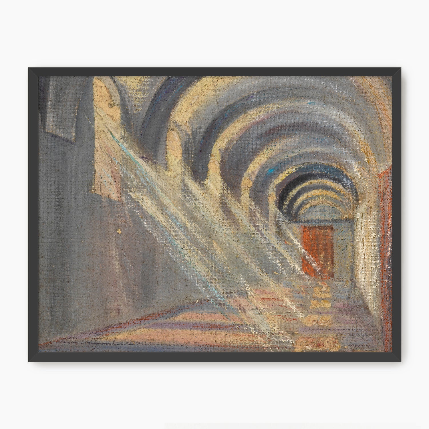 Slate Blue Hallway Print - Sage and Rose Prints