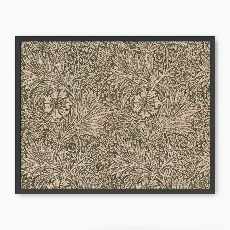 Moody Olive and Beige Pattern Wall Art - Sage and Rose Prints