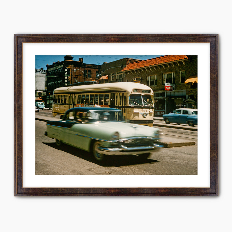 Retro Automobile and Bus Photo - Sage and Rose Prints