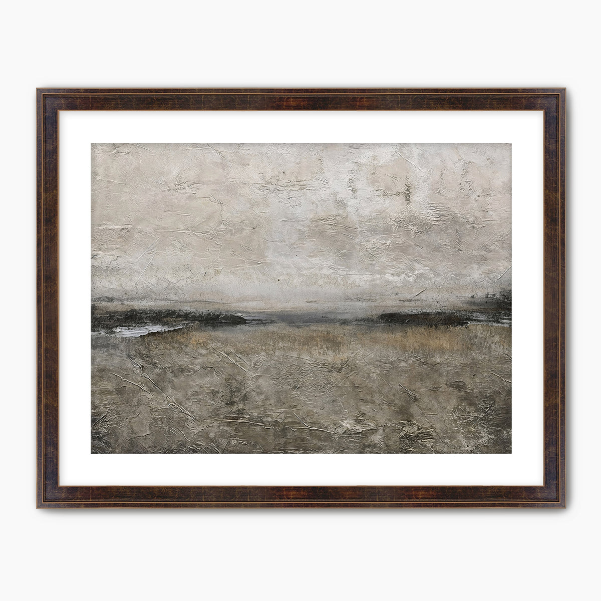 AK-51 Textured Grey Modern Minimalist Abstract Art Print - Sage and Rose Prints