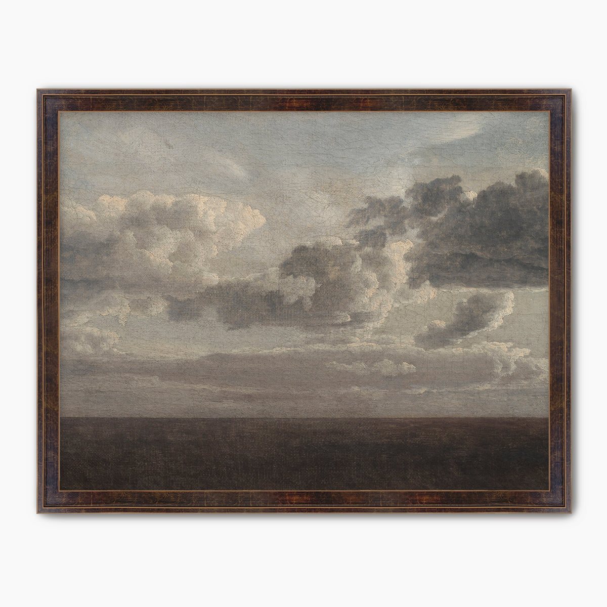 Vintage Old Masters Cloudy Sky Landscape - Sage and Rose Prints