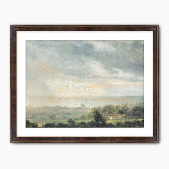 Vintage Old Masters Sky Painting - Sage and Rose Prints
