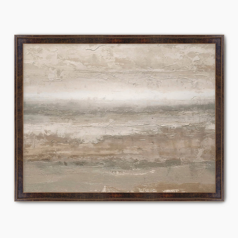Earthy Tan Abstract Painting Print - Sage and Rose Prints