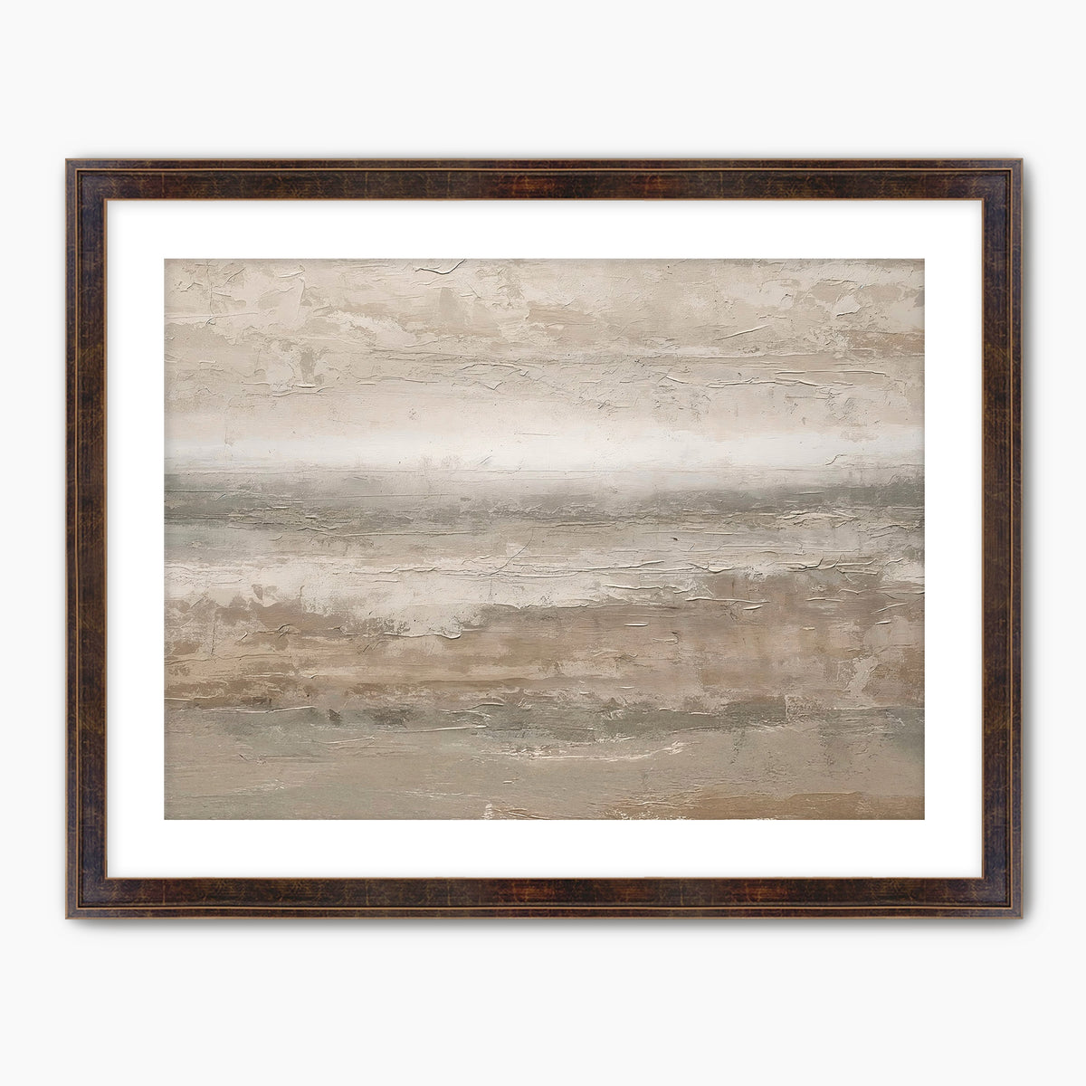 45- Earthy Tan Abstract Painting Print - Sage and Rose Prints