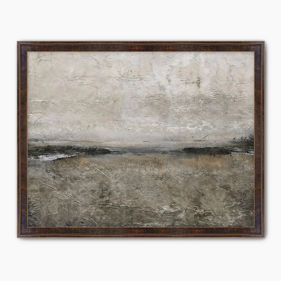 Textured Grey Modern Minimalist Abstract Art Print - Sage and Rose Prints
