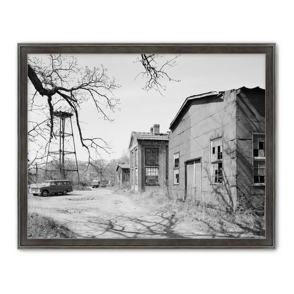Historic Warehouse & Vintage Car Photo - Sage and Rose Prints