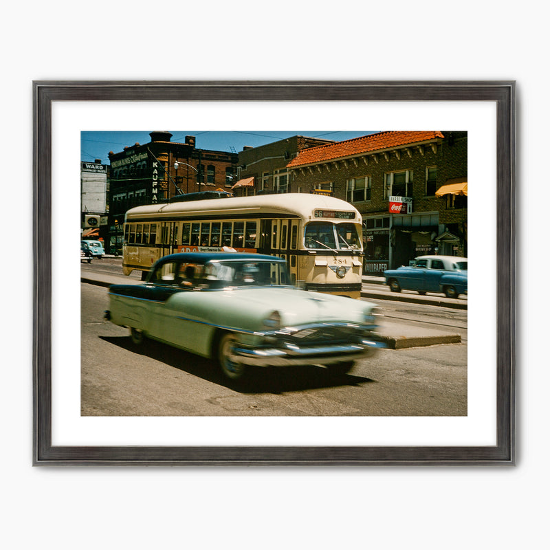Retro Automobile and Bus Photo - Sage and Rose Prints
