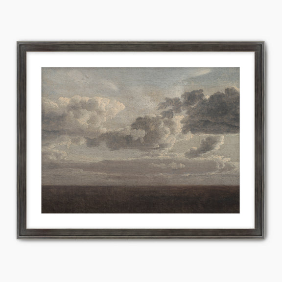 AK-49- Vintage Old Masters Cloudy Sky Landscape - Sage and Rose Prints