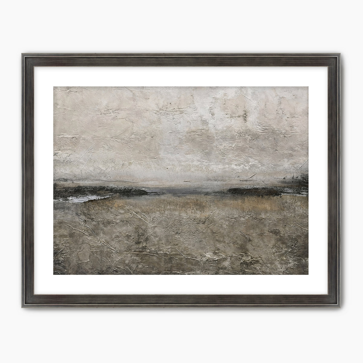 AK-51 Textured Grey Modern Minimalist Abstract Art Print - Sage and Rose Prints
