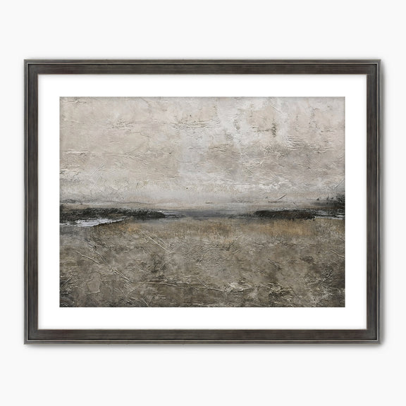 AK-51 Textured Grey Modern Minimalist Abstract Art Print - Sage and Rose Prints