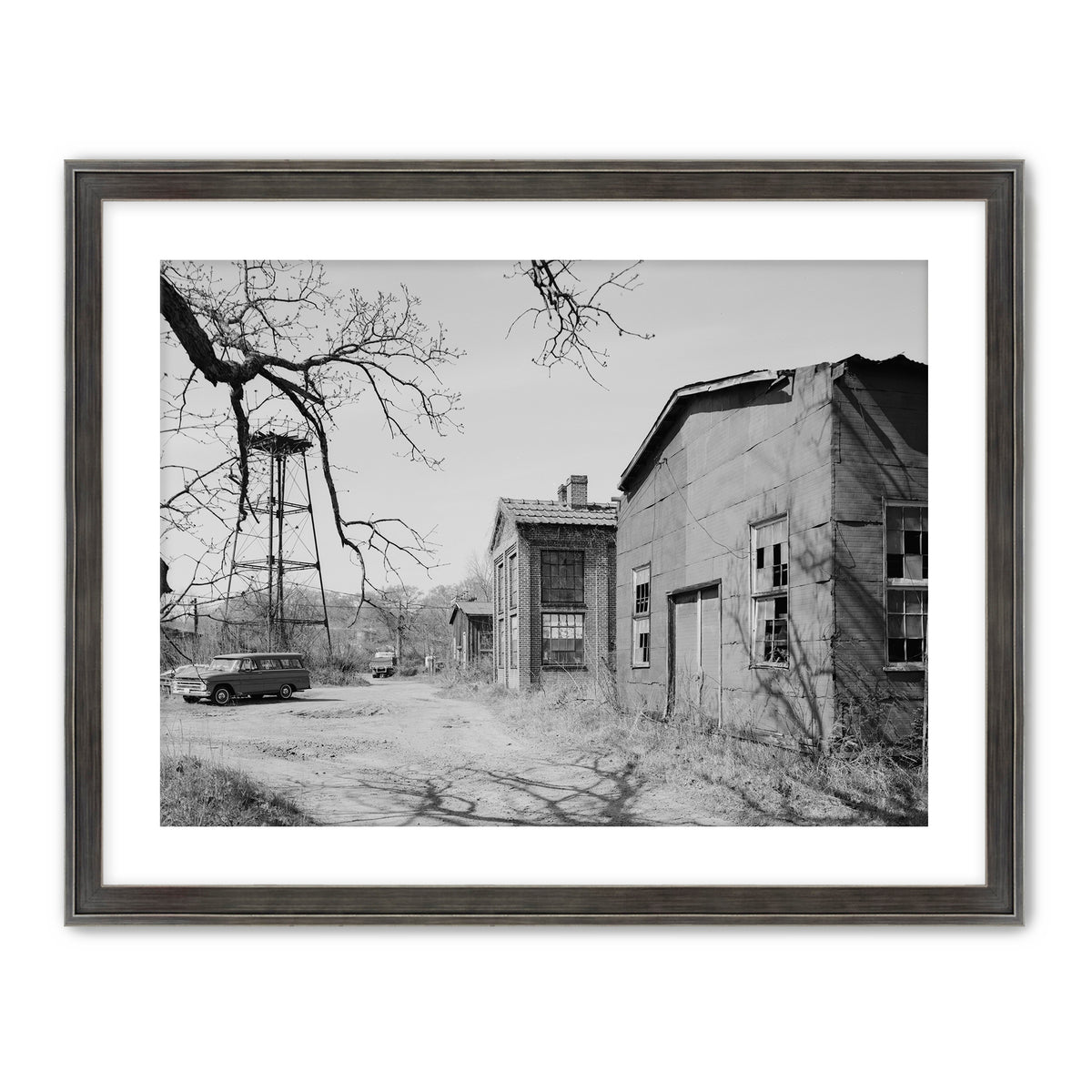 Historic Warehouse & Vintage Car Photo - Sage and Rose Prints