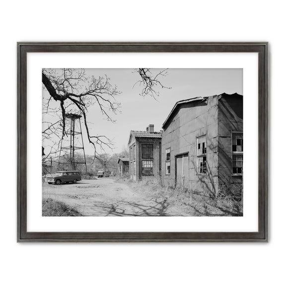 Historic Warehouse & Vintage Car Photo - Sage and Rose Prints
