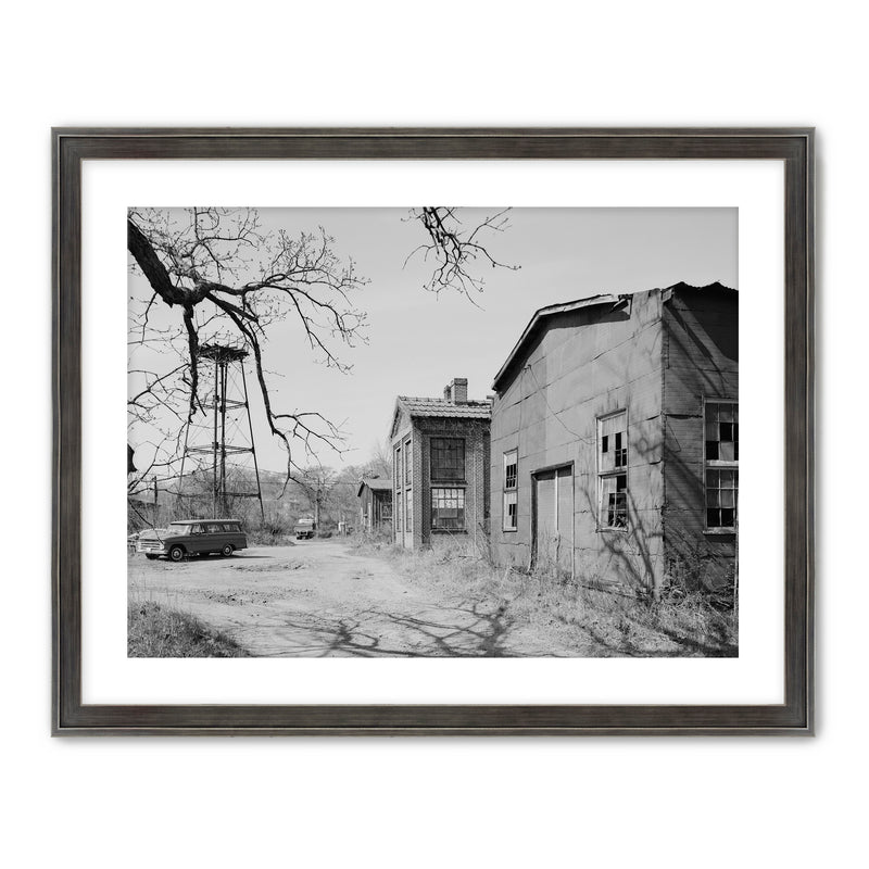 Historic Warehouse & Vintage Car Photo - Sage and Rose Prints
