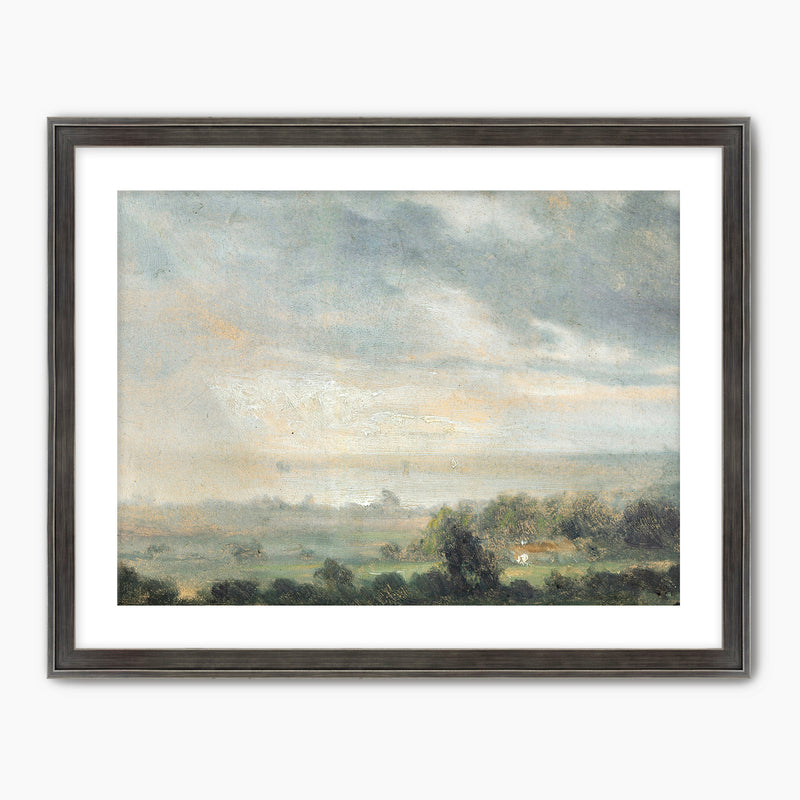 Vintage Old Masters Sky Painting - Sage and Rose Prints