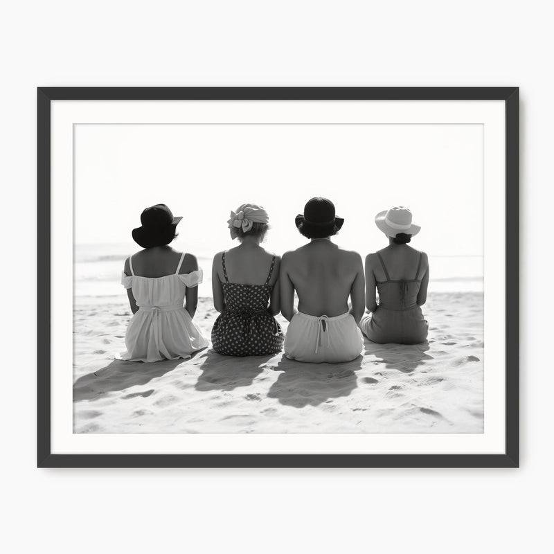 Black and White Retro 9-Piece Gallery - Sage and Rose Prints