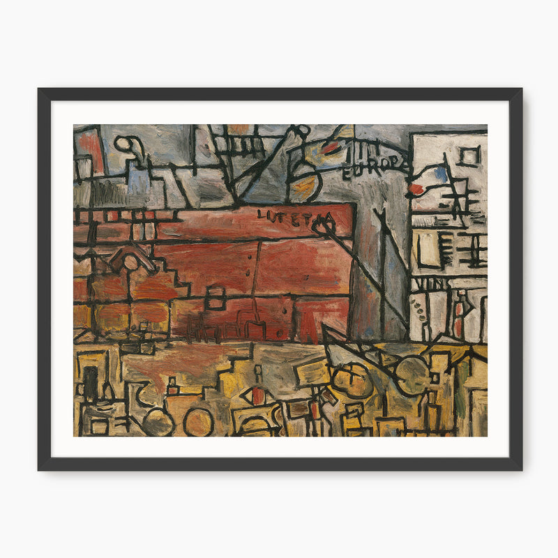 Abstract Geometric City Print - Sage and Rose Prints