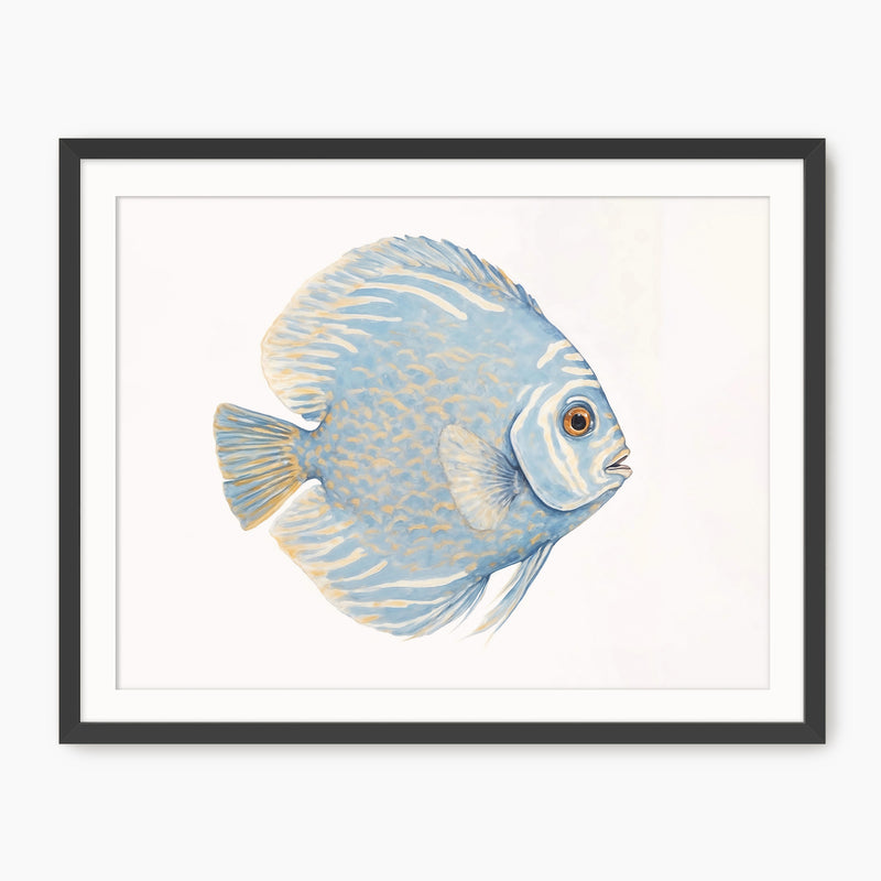 Light Blue Tropical Fish Print - Sage and Rose Prints