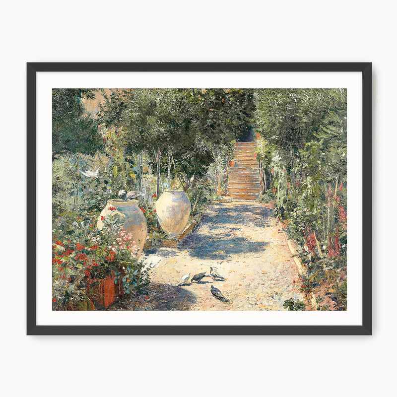 Cottage Garden in Bloom Print - Sage and Rose Prints
