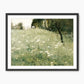 White Wildflower Landscape Print - Sage and Rose Prints