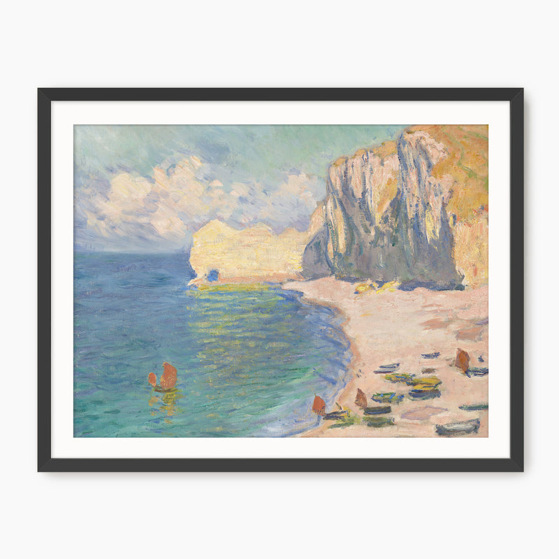 Impressionist Coastline and Cliffs - Sage and Rose Prints