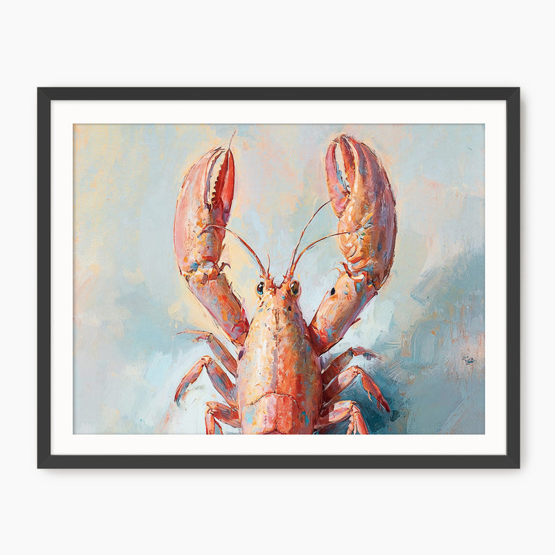 Lobster Impressionist Painting - Sage and Rose Prints