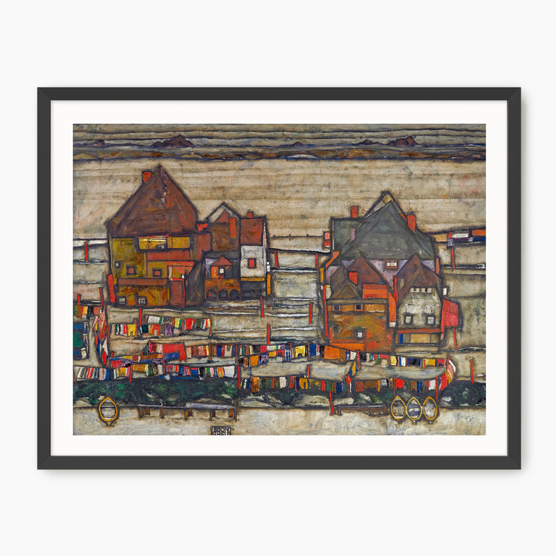 Geometric Grid Urban Landscape - Sage and Rose Prints