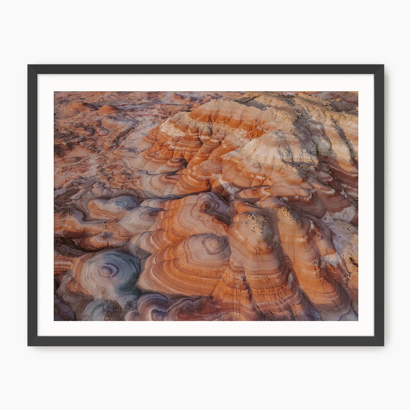 Rainbow Desert Aerial Landscape - Sage and Rose Prints