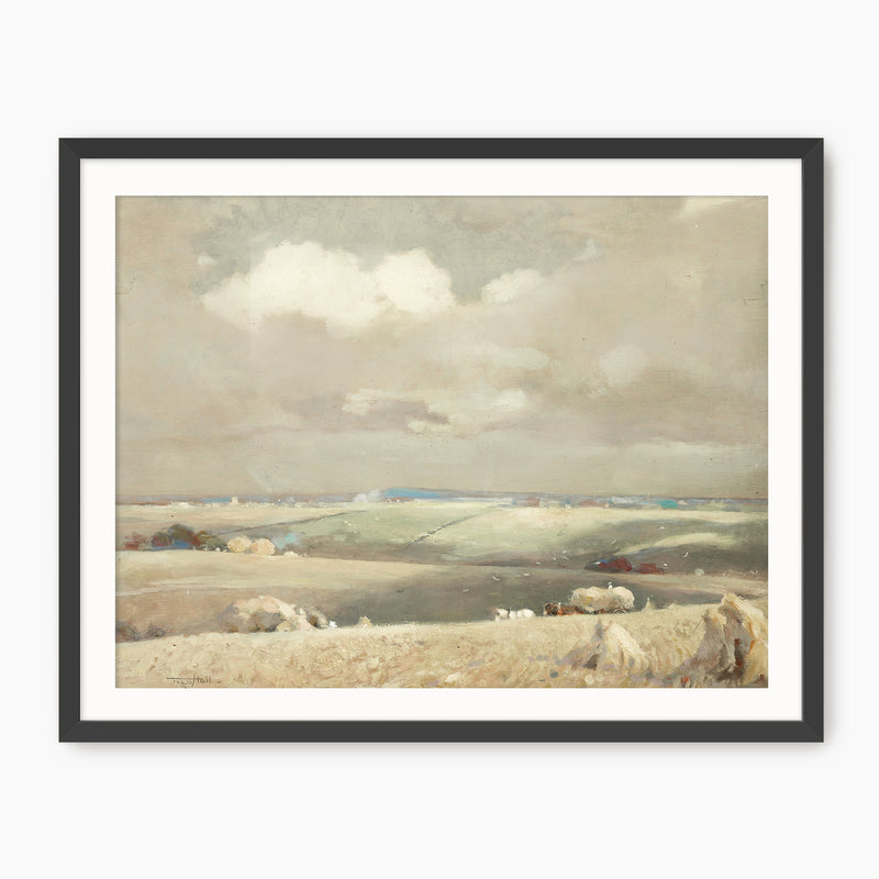 Clouds and Rolling Fields - Sage and Rose Prints
