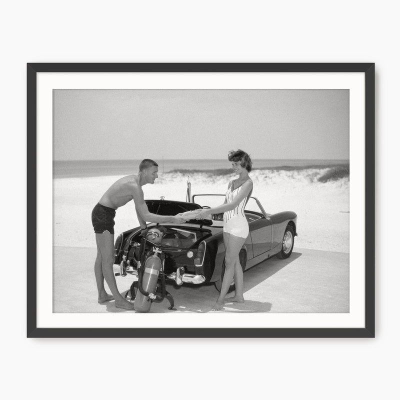 Black and White Retro 9-Piece Gallery - Sage and Rose Prints