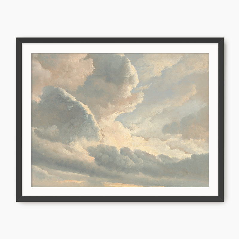 Muted Pink and Grey Clouds - Sage and Rose Prints