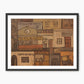 Terracotta Geometric Urban Landscape - Sage and Rose Prints