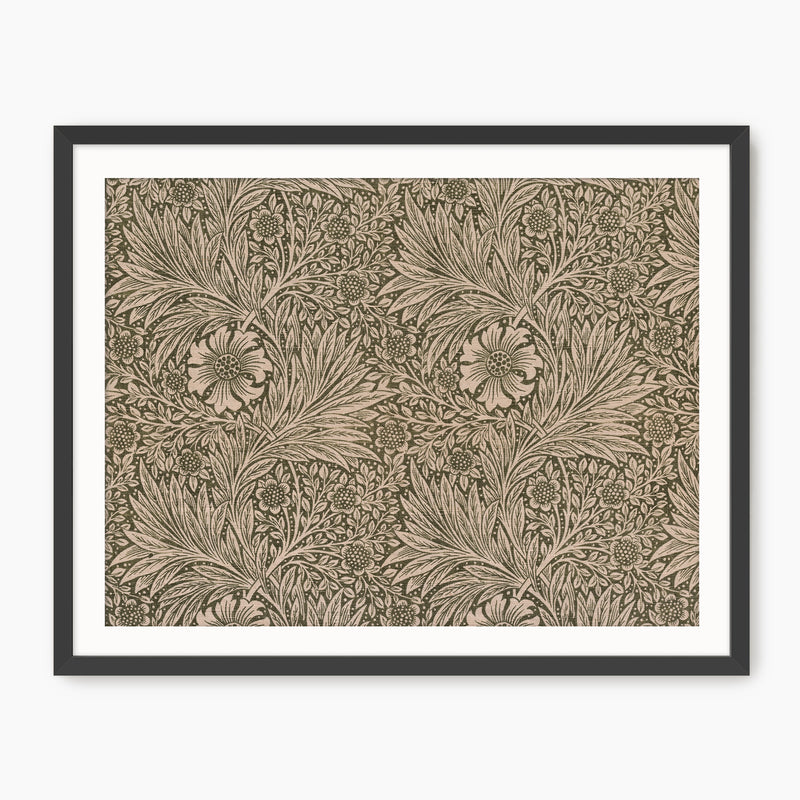 Moody Olive and Beige Pattern Wall Art - Sage and Rose Prints